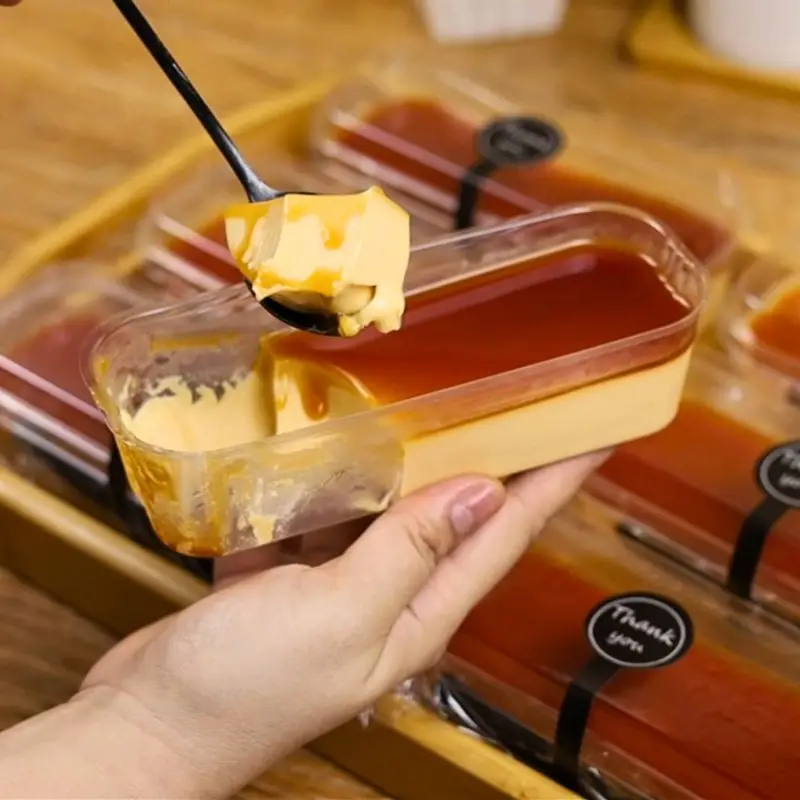 Creamy no bake no steam leche flan topped with caramel sauce